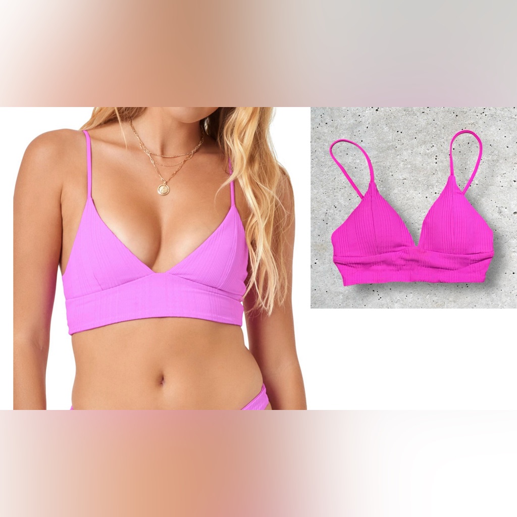 Nwt L*Space Pointelle Rib Winnie Bikini Top